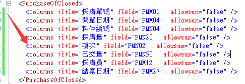 rs报表栏位